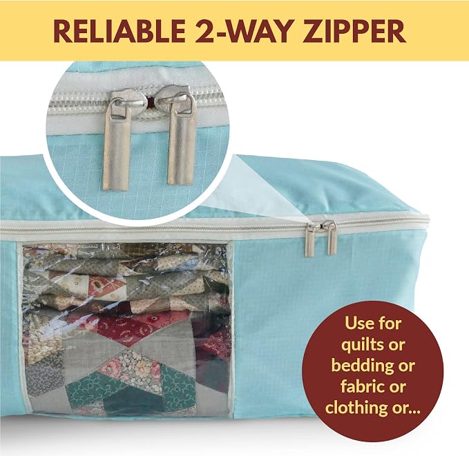 Madam Sew Quilt Blanket Storage Bag|Blanket Organizer|Comforter Storage - Image 5