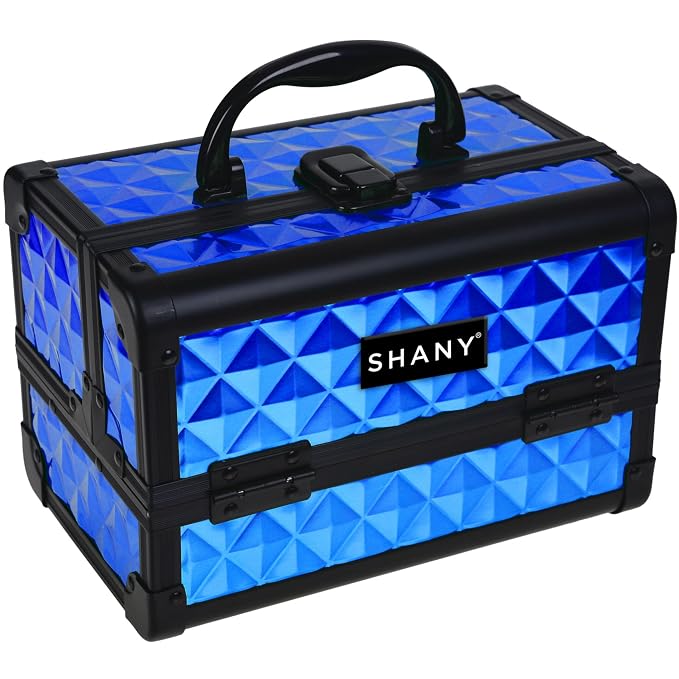 SHANY Chic Makeup Train Case Cosmetic Box Portable Makeup Case Cosmetics Beauty - Image 2