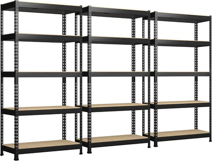 PrimeZone Storage Shelves 3 Packs 5 Tier Adjustable Garage Storage Shelving by PrimeZone