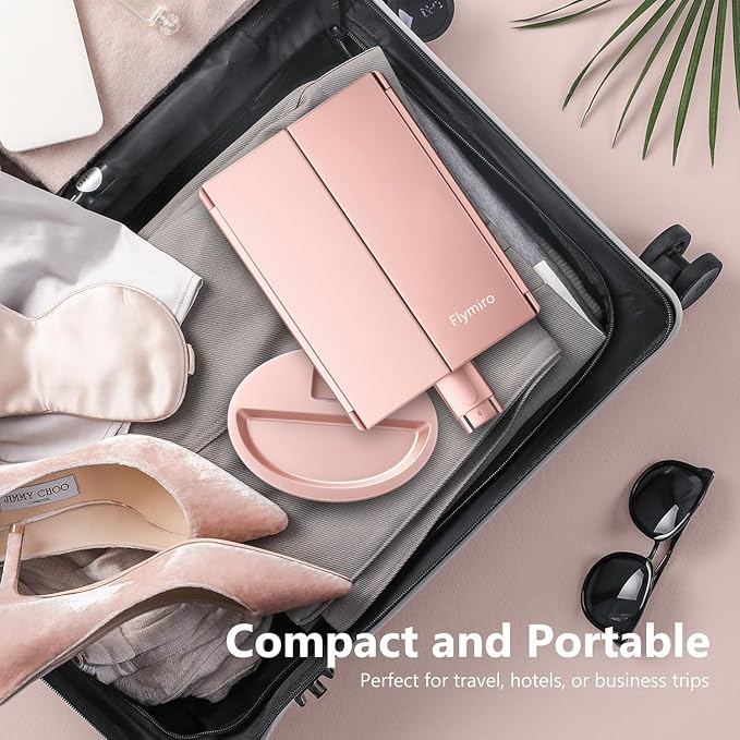 Tri-fold Lighted Vanity Makeup Mirror - Image 6