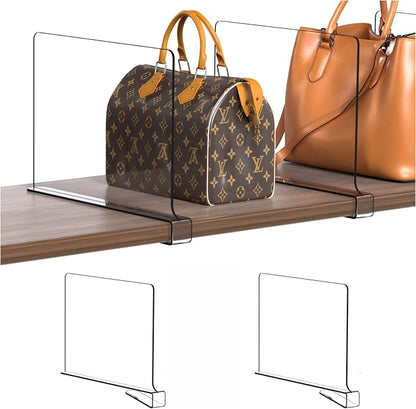 Clear Acrylic Shelf Dividers for Closet Organization - Image 9