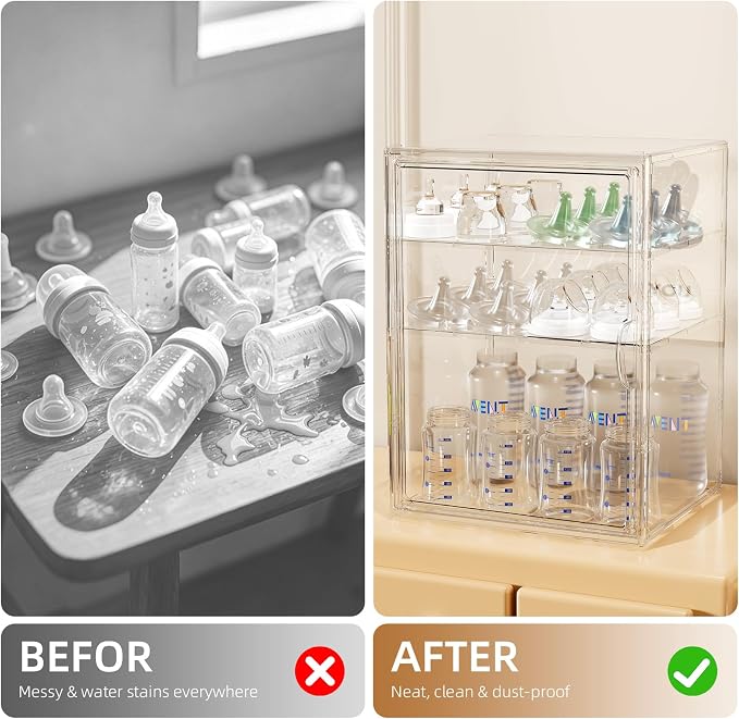 JOYZAN Clear Baby Bottle Organizer - Image 5
