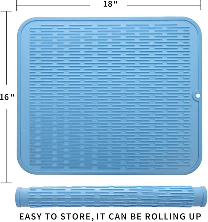Silicone Dish Drying Mat for Multiple Usage, Easy clean, Eco-friendly, - Image 2