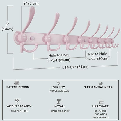 Dseap Coat Rack Wall Mount - Image 6