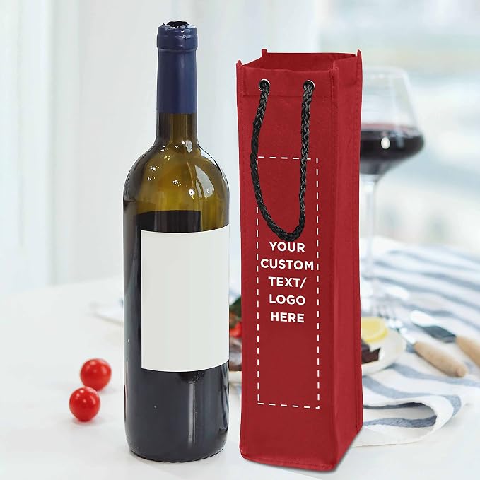 DISCOUNT PROMOS Non-Woven Vineyard Two Bottle Wine Bags - Image 6