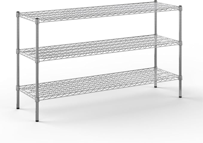 18" Deep x 60" Wide x 34" Height Wire Shelving Kit | 3-Tier | NSF Commercial by Regal+Altair