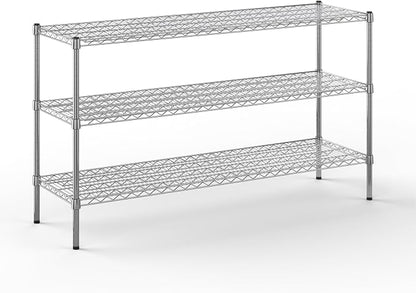 18" Deep x 60" Wide x 34" Height Wire Shelving Kit | 3-Tier | NSF Commercial by Regal+Altair