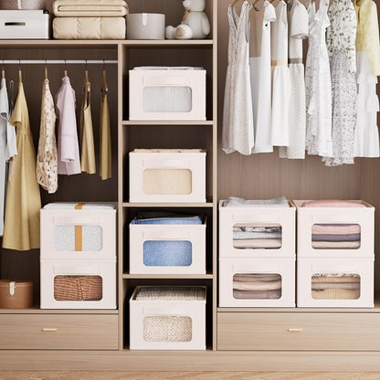 Linen Closet Organizers and Storage 6 Packs-Fabric Storage Bins - Image 7