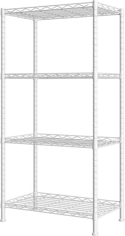 HOMEFORT 4-Shelving Unit, Adjustable Wire Shelving, Metal Wire Shelf Rack by HOMEFORT