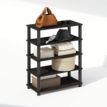 Furinno Turn-S-Tube Storage Shelves Set of 2, 3-Tier Stackable Standing Shelf - Image 5