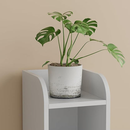 Homhedy Small Bathroom Storage Cabinet, Narrow Toilet Paper Cabinet | Corner - Image 5