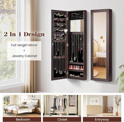 Giantex Wall Mounted Jewelry Cabinet - Image 9