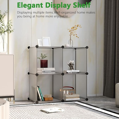 C&AHOME Cube Storage Organizer, 4-Cube Shelves Units, Closet Cabinet, DIY - Image 2