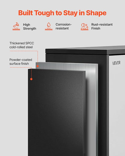 VEVOR Metal Wall Cabinet, 30.31 x 12.01 x 19.69 Inch, Floating Garage Tool - Image 7