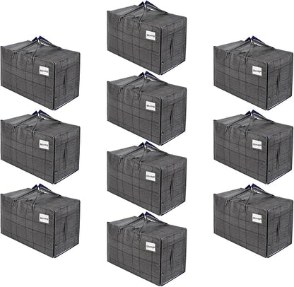 VENO 10 Pack Moving and Storage Bags, Heavy Duty, Alternative to Moving Boxes by Veno