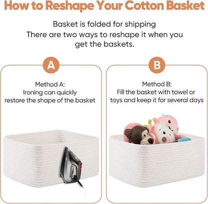 OIAHOMY 4 Pack 14.17*11.02*6.3IN Storage Baskets - Image 7