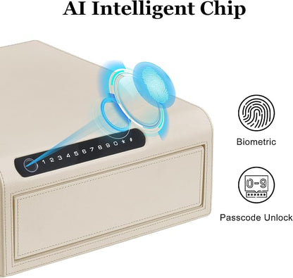 Jewelry Safe with Drawers，Biometric Fingerprint safe, Slide-Away Handgun Safe - Image 2