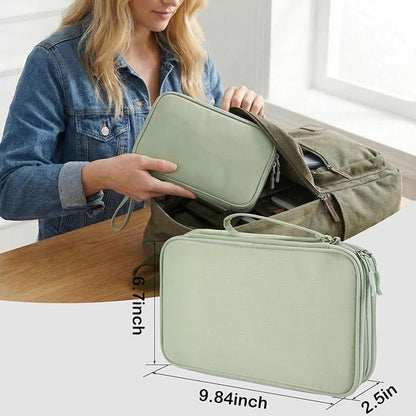 CAAORDKSO Large Electronics Travel Organizer Case, Cable Organizer Bag Water - Image 3