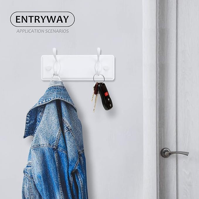 Wooden Coat Rack, Wall-Mounted Organizer - Image 5