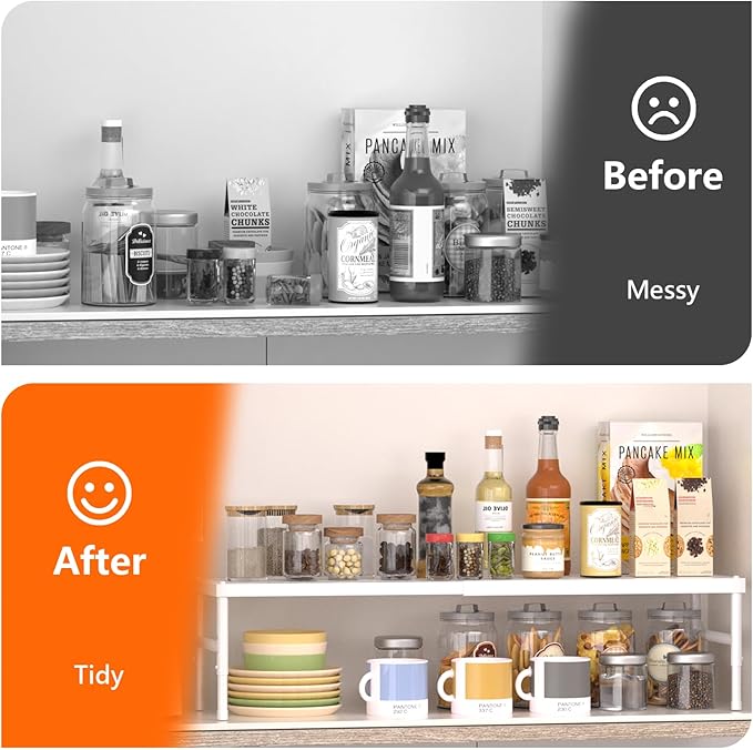 Kitchen cabinet organizer shelf, Spice Racks, Counter Shelf - Image 6