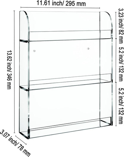 AMT Acrylic Nail Polish Racks for the Wall. CLEAR Nail Polish Display. - Image 2