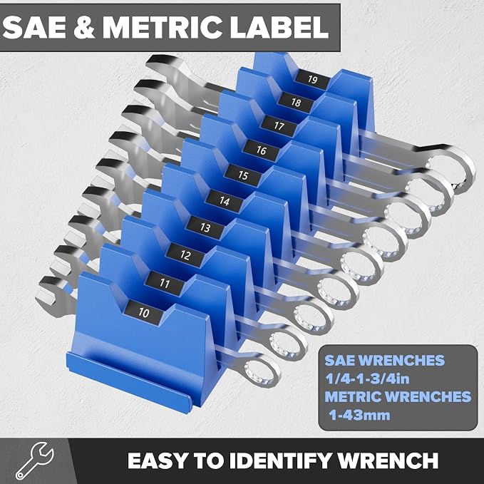 40PCS Magnetic Wrench Organizer Holder - Image 4