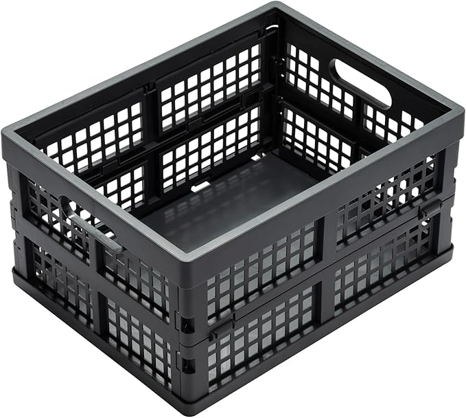 Eslite 16L Collapsible Storage Crates, Folding Plastic Crates - Image 2