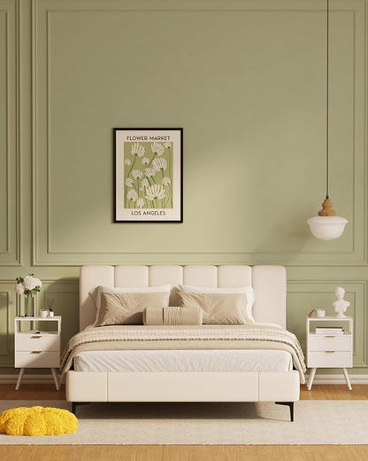 White Nightstand, Modern Bedside Table - Image 7