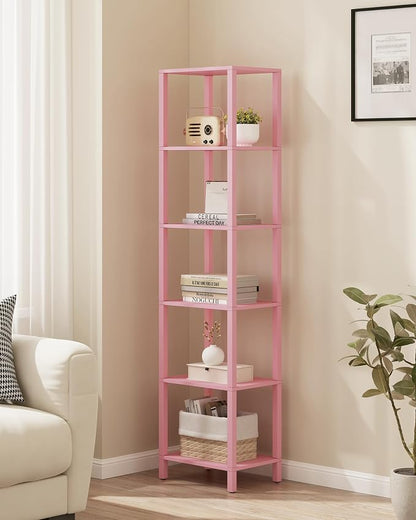 TUTOTAK Bookshelf, 6-Tier Tall Narrow Book Shelf by ChoosetutotakFurnitureBuildYourCozyHome