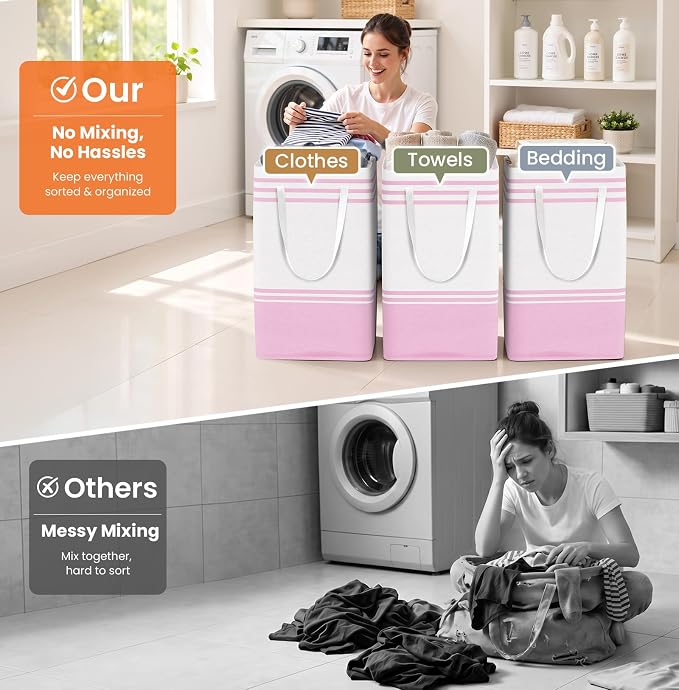 TranquilRelax 3-Pack Laundry Basket - Image 6