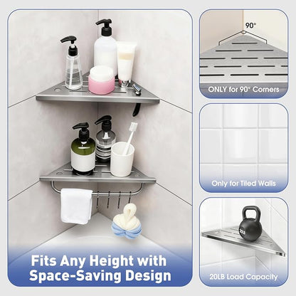 Shower Corner Shelf, No Drilling - Image 7