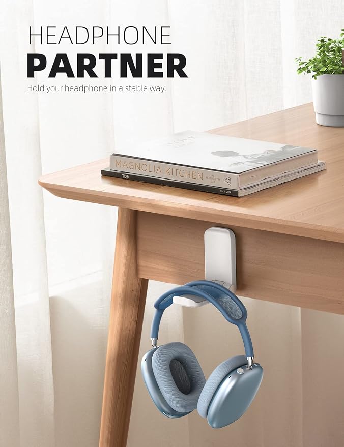 Lamicall Headphone Stand, Sticky Headset Hanger - Image 2