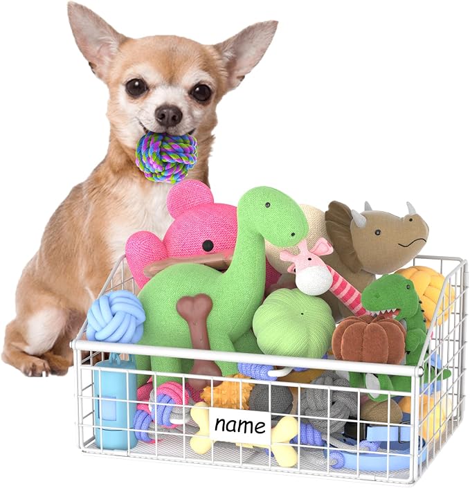 Kaiferty Indestructible Dog Toy basket, Small Toy Box by Kaiferty
