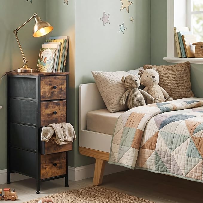Fixwal Narrow Storage Cabinet, Narrow Nightstand Dresser - Image 7
