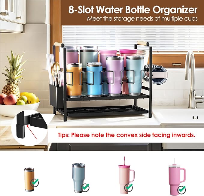 Housolution Water Bottle Organizer Drying Rack - Image 2
