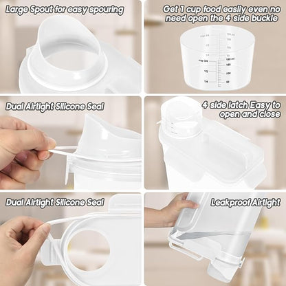Cat Dog Food Storage Container, Pet food Container - Image 3