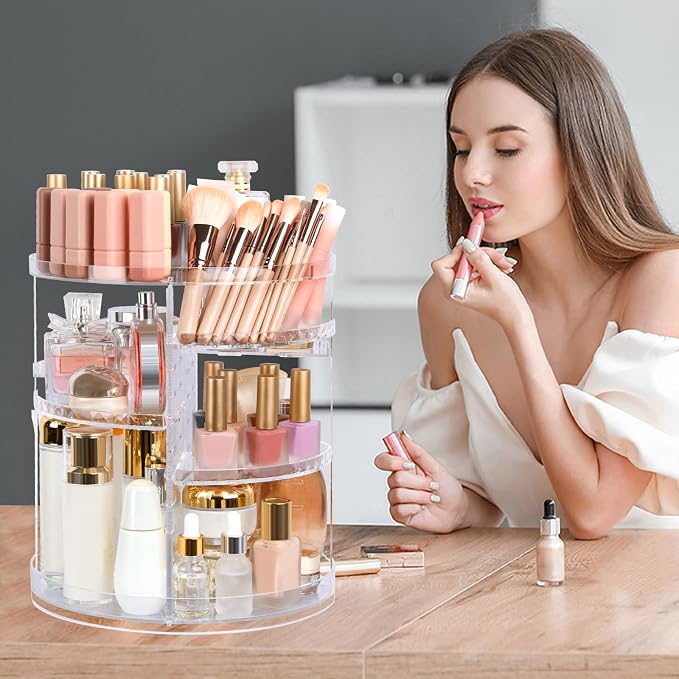 Boxalls Makeup Organizer Rotating Large Capacity, 360 Makeup Carousel - Image 2
