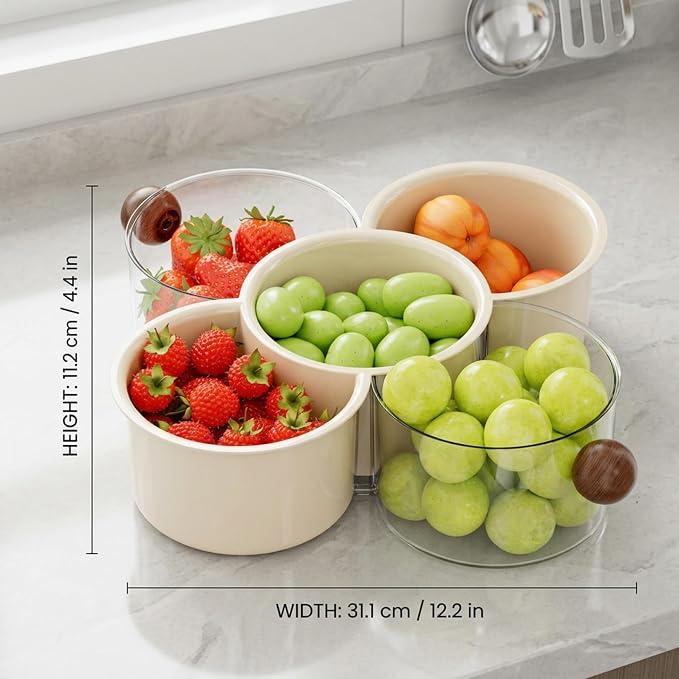 Snack Spinner - Rotating Divided Serving Tray - Image 3