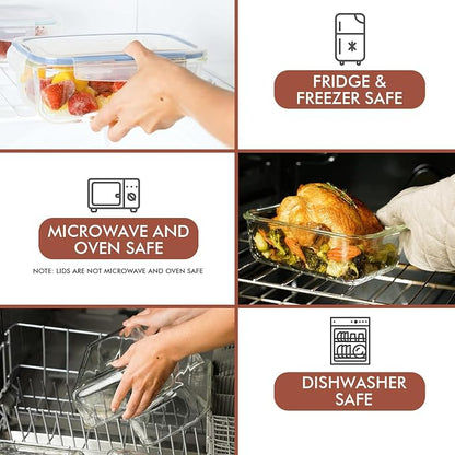 Razab 35 Pc Set Glass Food Storage Containers - Image 4
