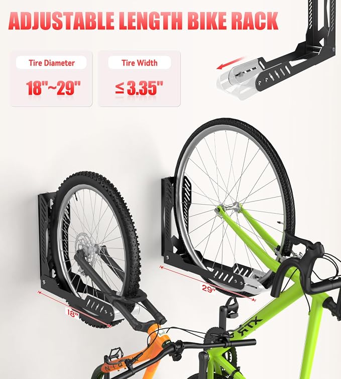 Swivel Bike Wall Mount, Space Saving Bike Rack Garage, No Heavy Lifting - Image 5