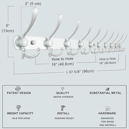 Dseap Coat Rack Wall Mount - Image 6