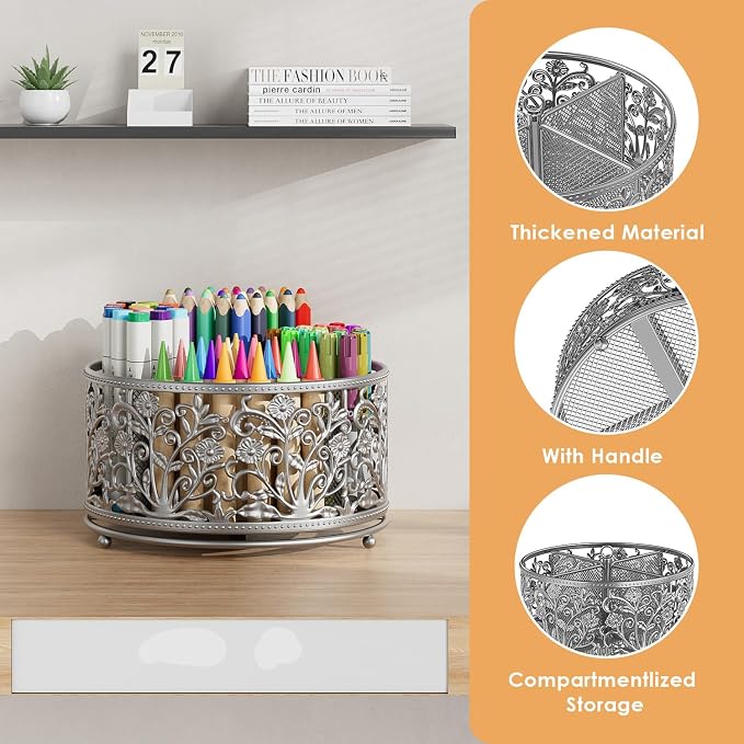 EKNITEY Pencil Pen Holder For Desk - Image 4