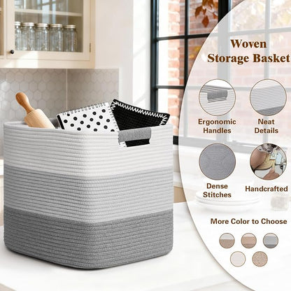 15×13 Inch Storage Cubes, 3 Pack Cube Storage Bins - Image 4