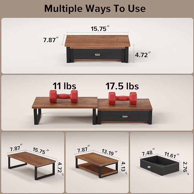 WOHOMO Dual Monitor Stand Riser - Image 2