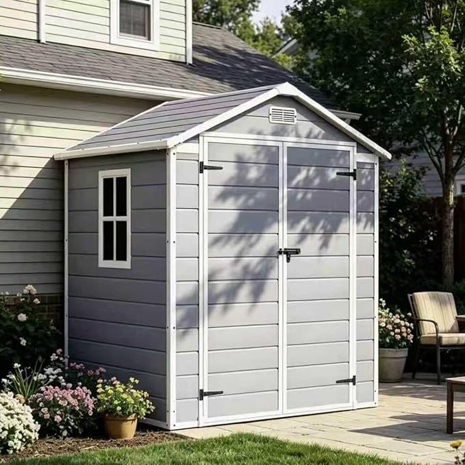 Devoko 6 x 4 FT Resin Outdoor Storage Shed by DEVOKO