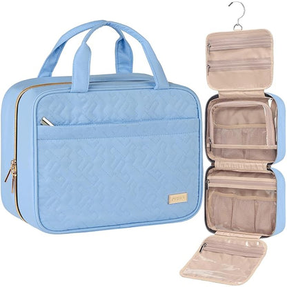 NISHEL Travel Toiletry Bag for women, Portable Hanging Organizer for by NISHEL