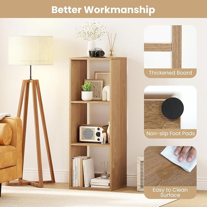 POWERSTONE 3 Cube Storage Organizer Set of 2, 3 Tier Cubby Bookshelf - Image 5