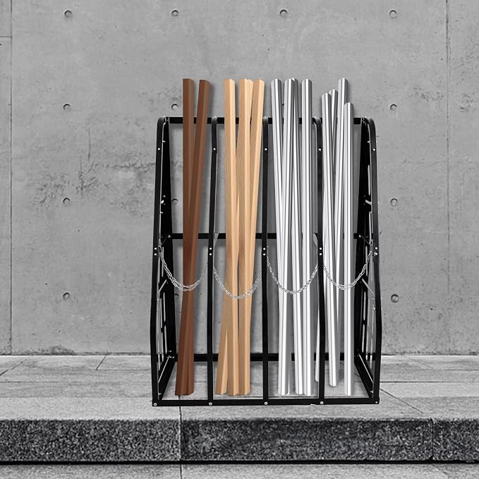 Vertical Bar Rack 1500 LB Capacity, 4 Bays Storage Rack 47" W x 24" D x 60" H - Image 7