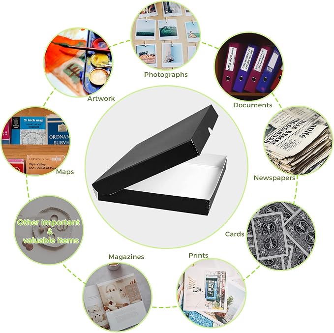 Lineco Clamshell Archival Storage Box, 11.5x17.5x1.75 Inch, Organize and Store - Image 5