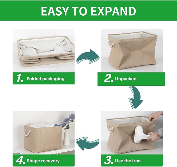 Bidtakay Fabric Storage Baskets - Image 8